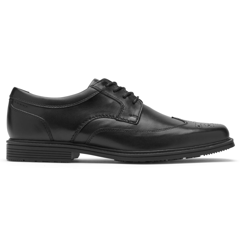 Rockport Canada Taylor Waterproof Wingtip - Mens Oxfords Black (BXW923845)